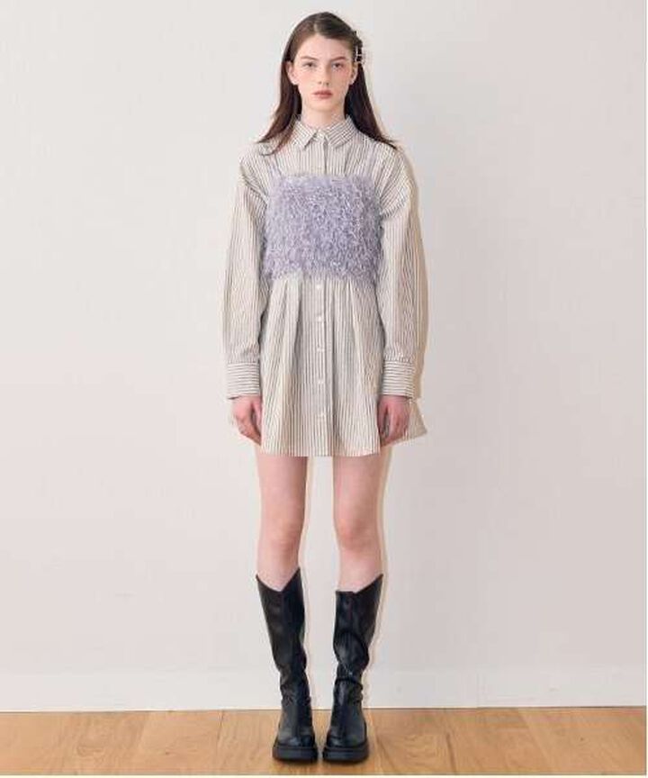 Feather Vest,Blue gray, medium image number 12