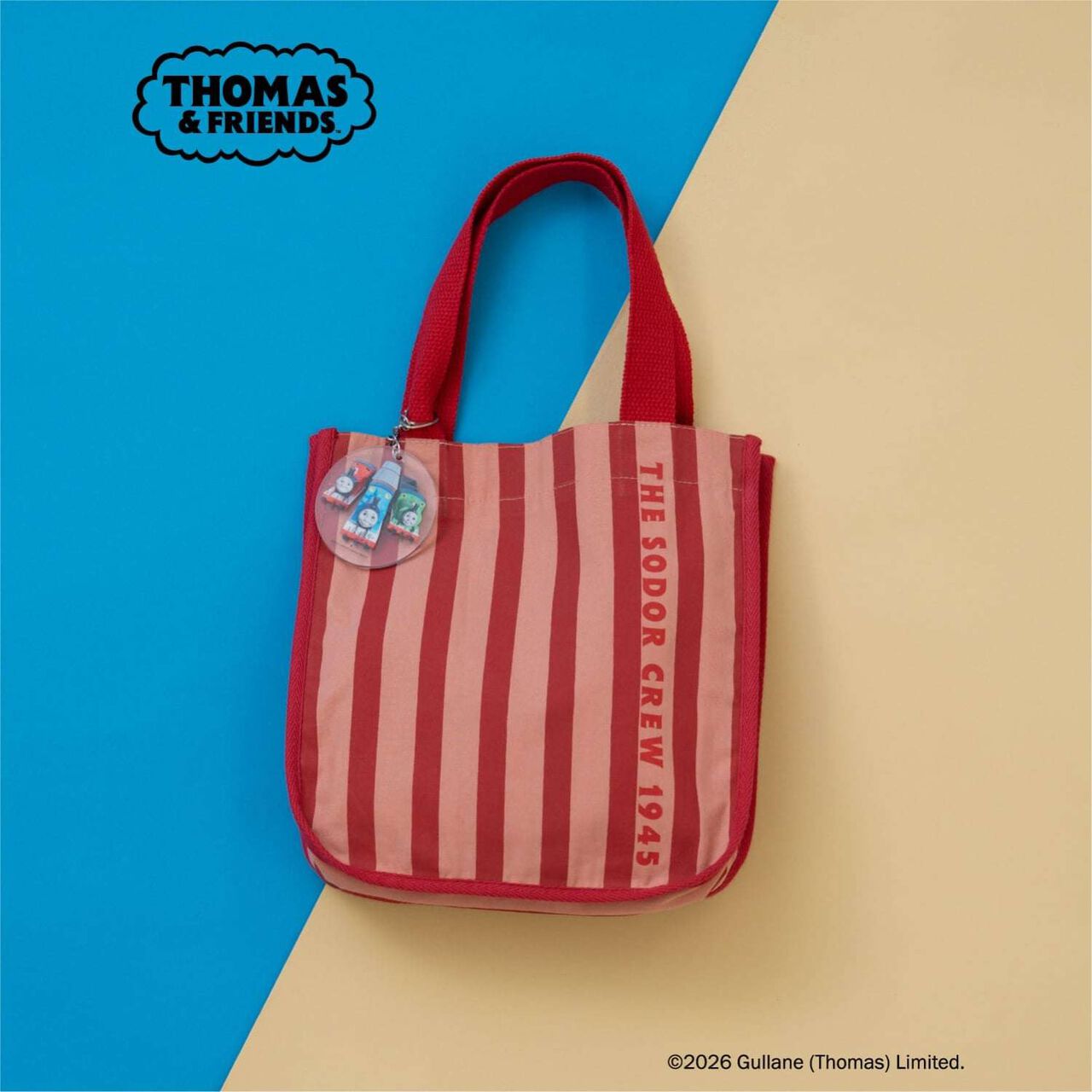 [Thomas the Tank Engine] Charm Stripe Mini Tote,Pink, large image number 0