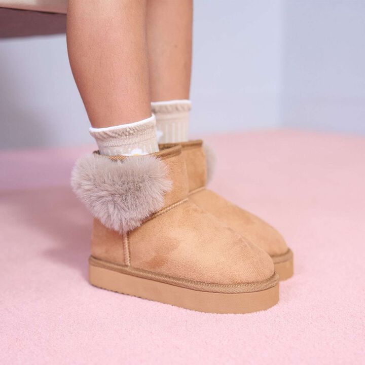 Sheepskin Boots with Heart Detail,, medium