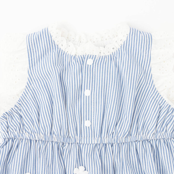 Link Cotton Lace Overalls,Ivory, medium image number 6