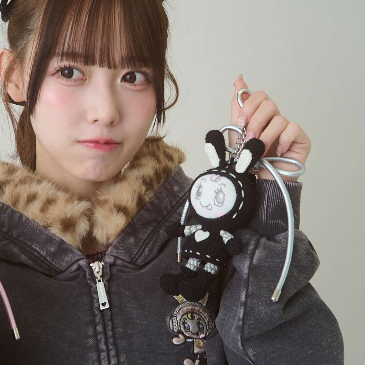 Reissue ART♪ Amigurumi Berie-chan Charm,Black, large image number 0