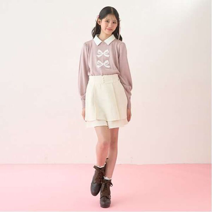 Satin Ribbon Lace-Up Short Boots,Light beige, medium image number 7