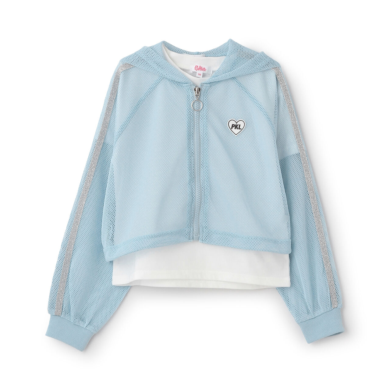 [Set Item] Mesh Hoodie + Short Sleeve T-Shirt,Sax blue, large image number 13