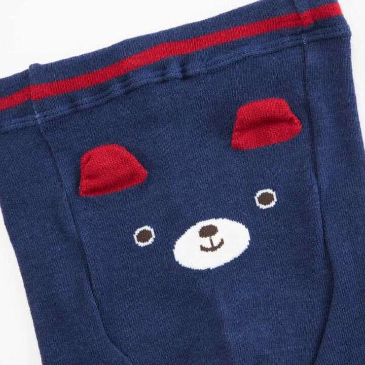 [Made in Japan] KPBOY Bear Ear Baby Tights Spats (7/8 Length) (0-0),Navy, medium image number 2