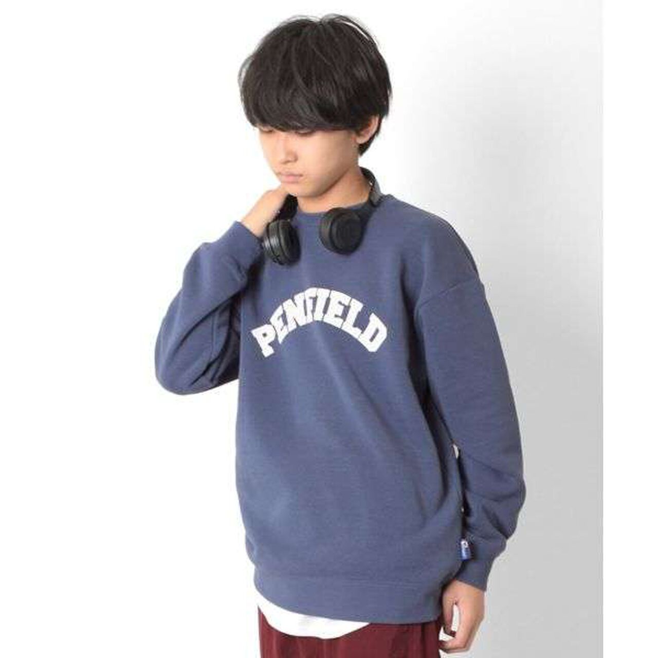 [Penfield] Wool Lined Print Sweatshirt,Navy, large image number 11