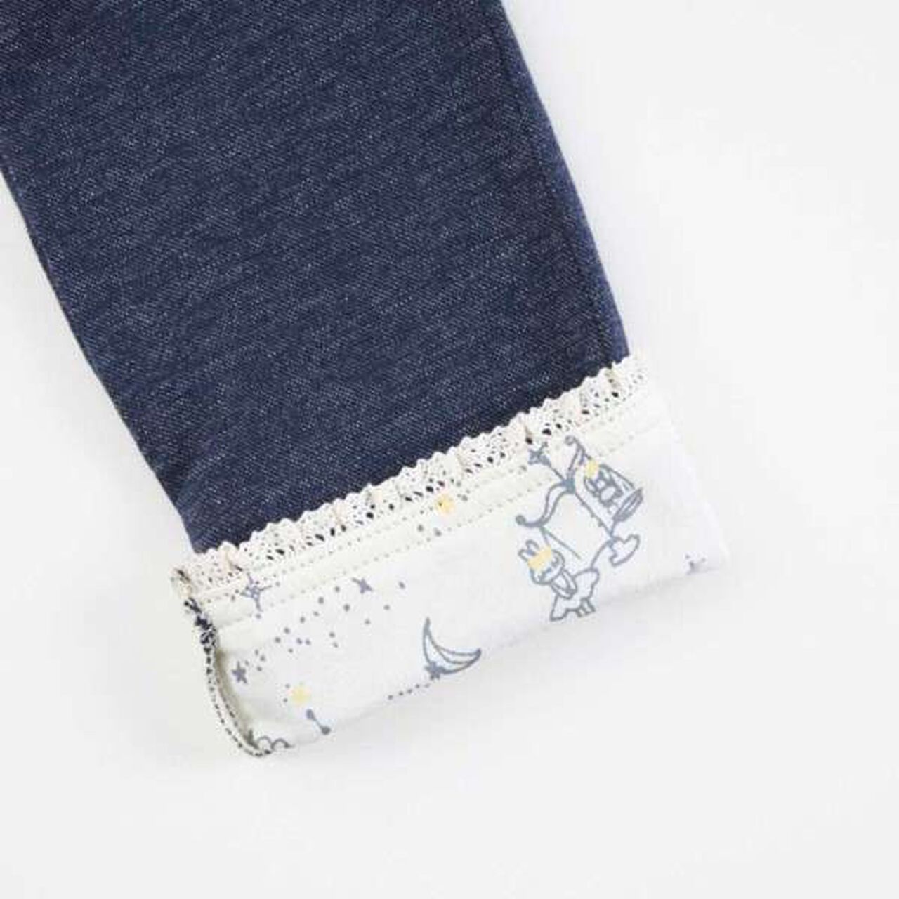 KP Cuffed Denim-Look Knit Twill Pants (100-160),Lavender, large image number 15