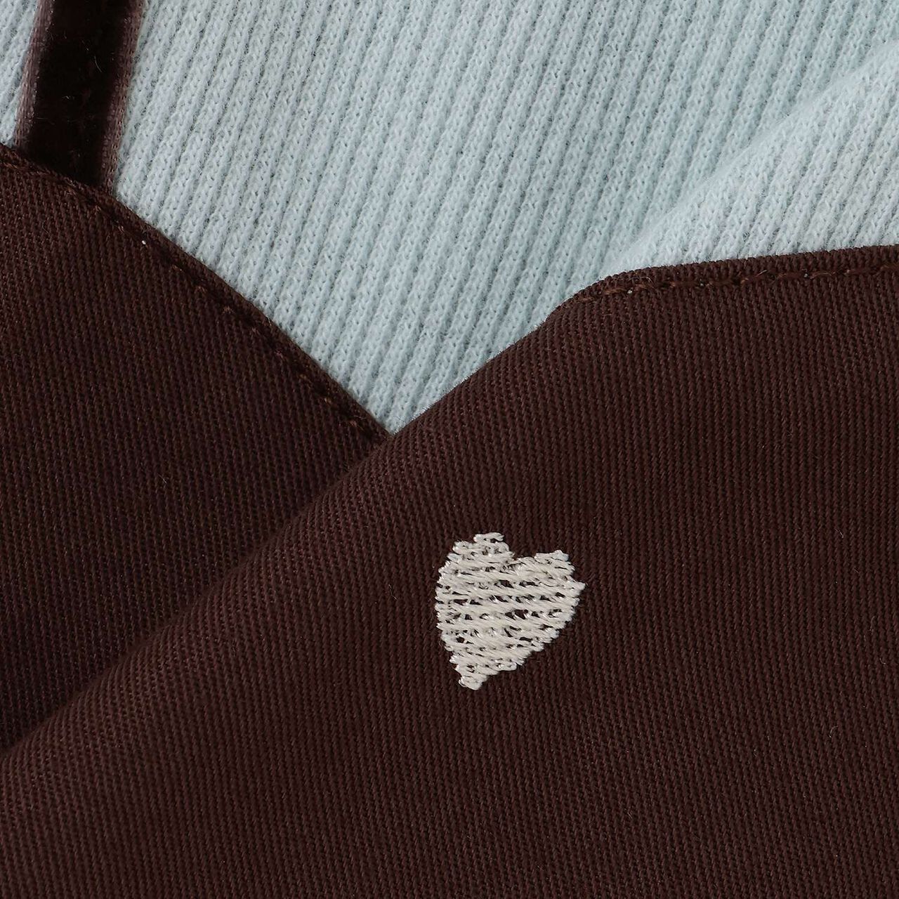[Link] Heart Embroidered Peplum Long-Sleeve T-Shirt,Ivory, large image number 7