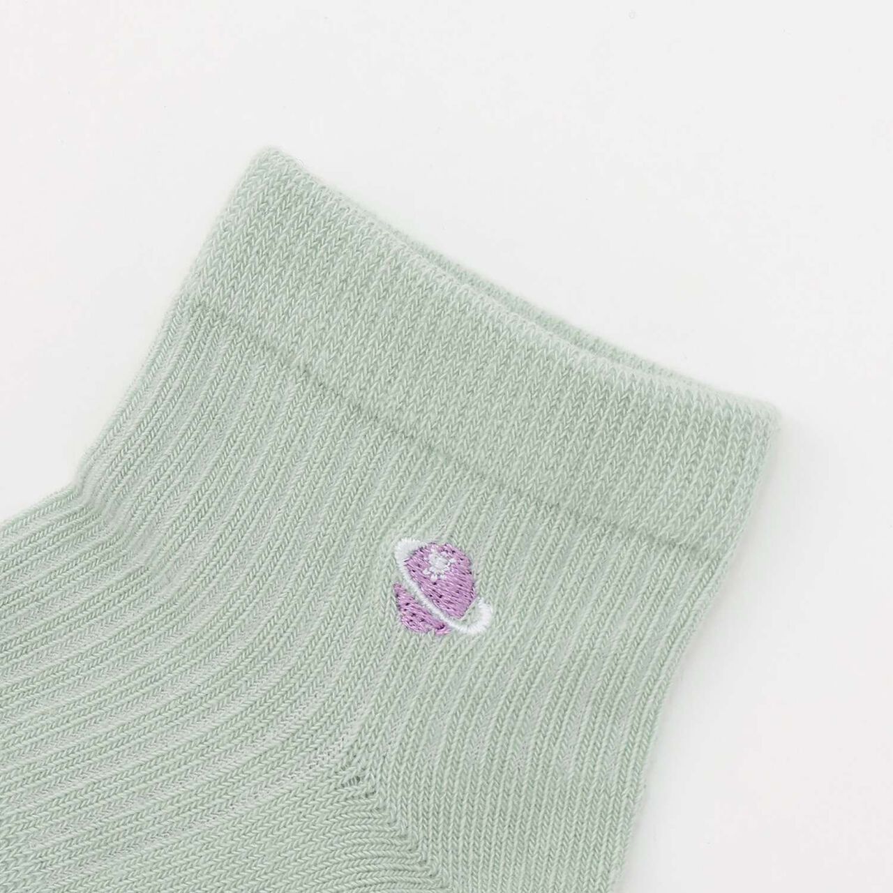 Space Pattern Short Socks 2P,Mint, large image number 1