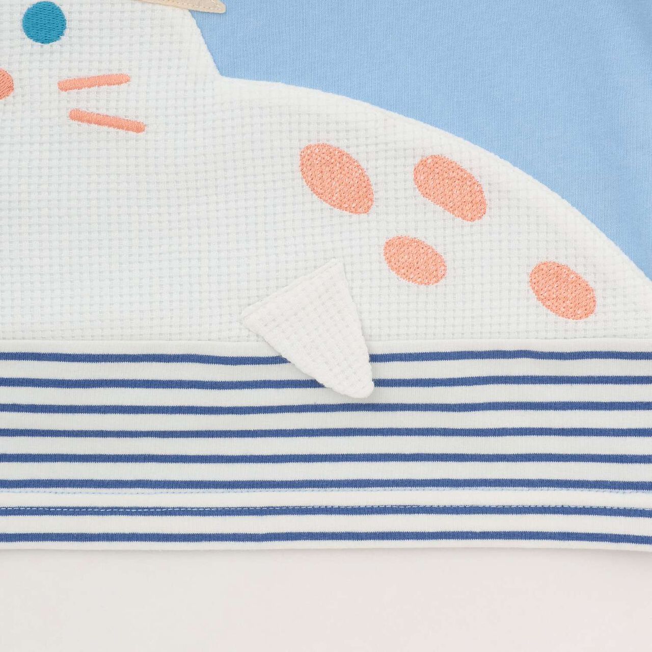 Seal Print T-Shirt,Off white, large image number 7