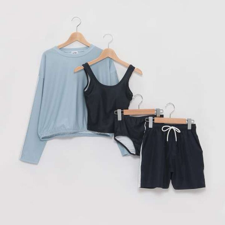 [Web Exclusive] Swimwear 4-Piece Set [SWIM],Black, medium image number 12