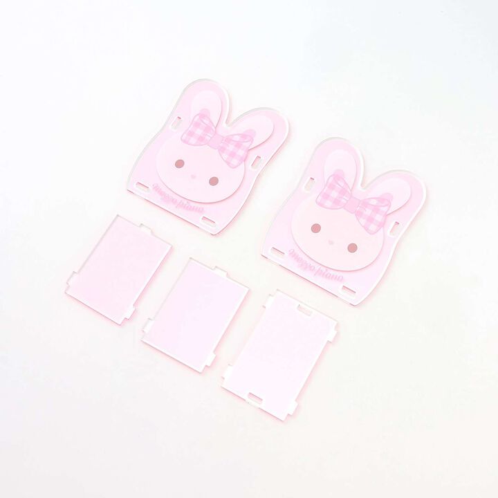 [mezzo piano Adults] Rabbit Pattern Acrylic Pen Holder,Light pink, medium image number 3