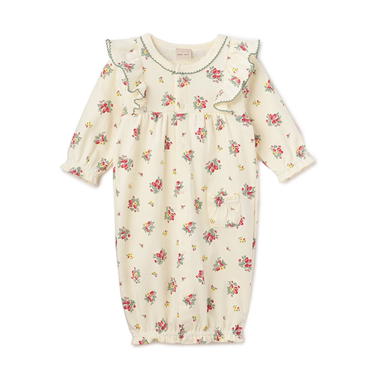 Organic Shoulder Frill 2-Way All-in-One,Red, large image number 0