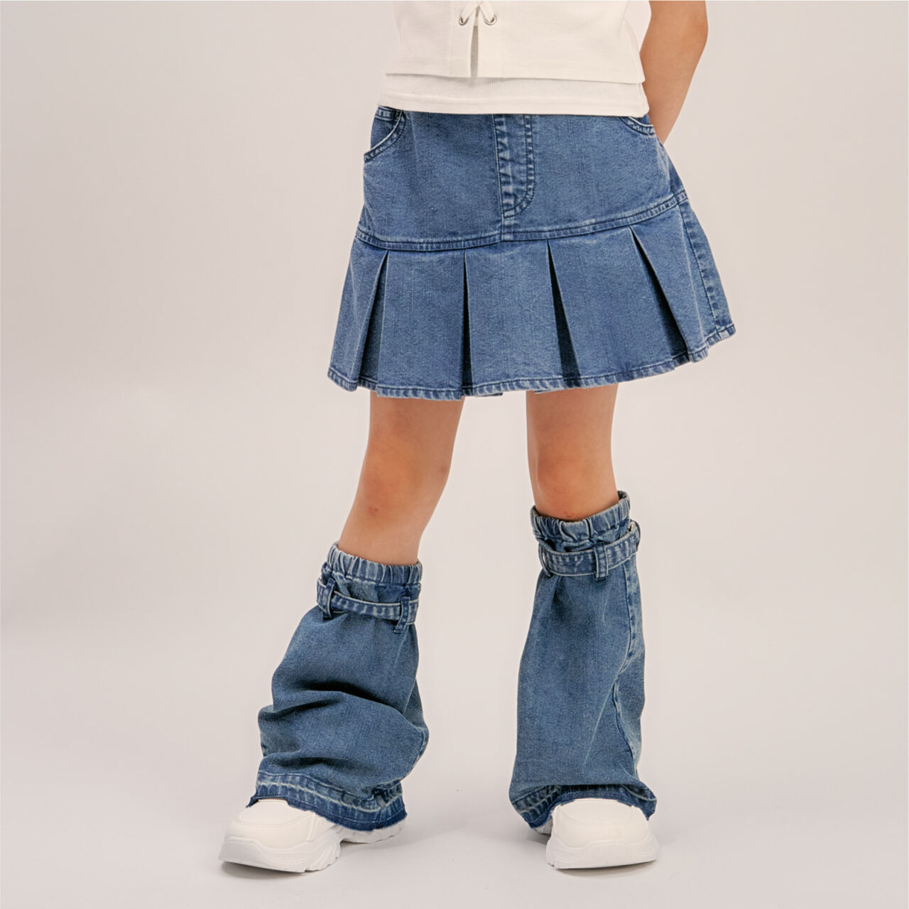 [Cool Touch] Denim Leg Covers,Black, large image number 1