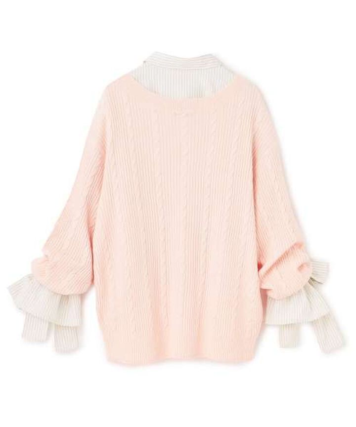 Shirt & Knit Cardigan Set,Ivory, medium image number 6