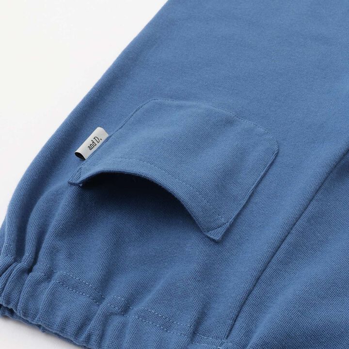 [365D] Anti-Stain Finish Jersey Knit 6/7 Length Leggings,Blue gray, medium image number 5