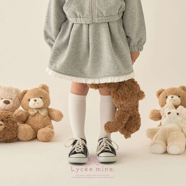 [Lycee Mine Ballet Series] [Coordinatable Setup] Pleated Skirt (Inner Shorts Included),Top gray, medium image number 0