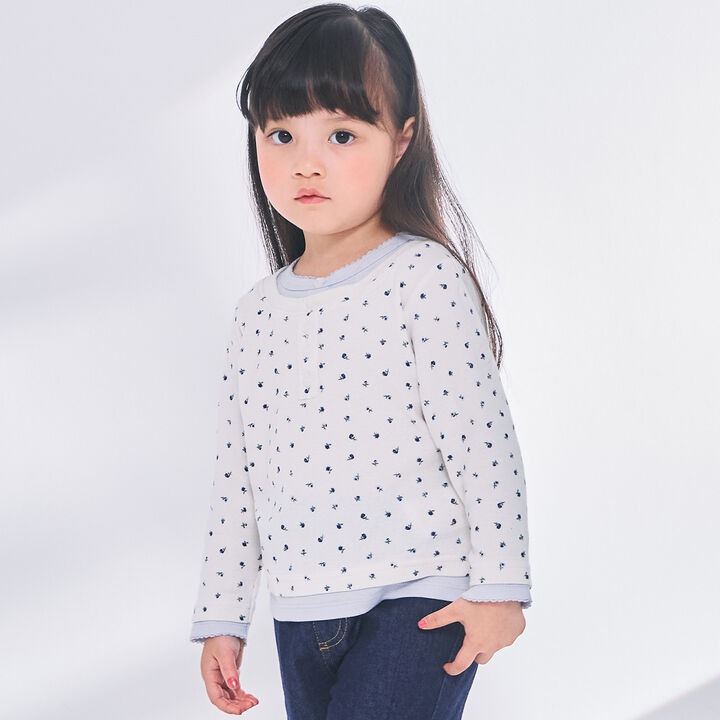 Link Henley Neck Layered Long-Sleeve T-Shirt,, medium