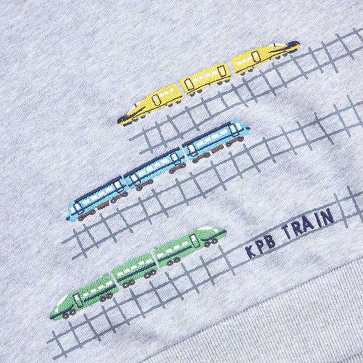 KPBOY Train Embroidery Mini Fleece Set (80-120),Blue, medium image number 3