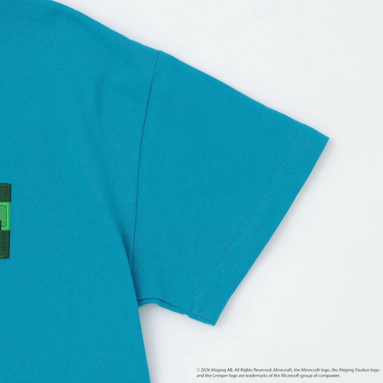 [MINECRAFT] 貼布刺繡短袖T恤,土耳其藍, large image number 14