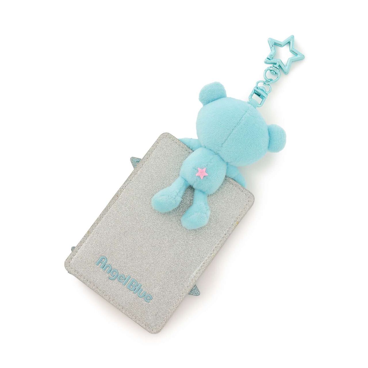 Sparkling Mr. Nakamura Card Case with Pop-Up Design,Silver, large image number 2