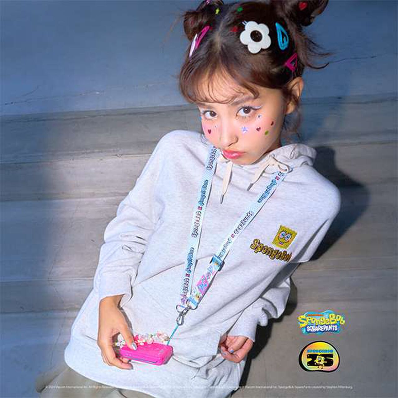 SpongeBob x Angel Blue Smartphone Strap,Multi color, large image number 1