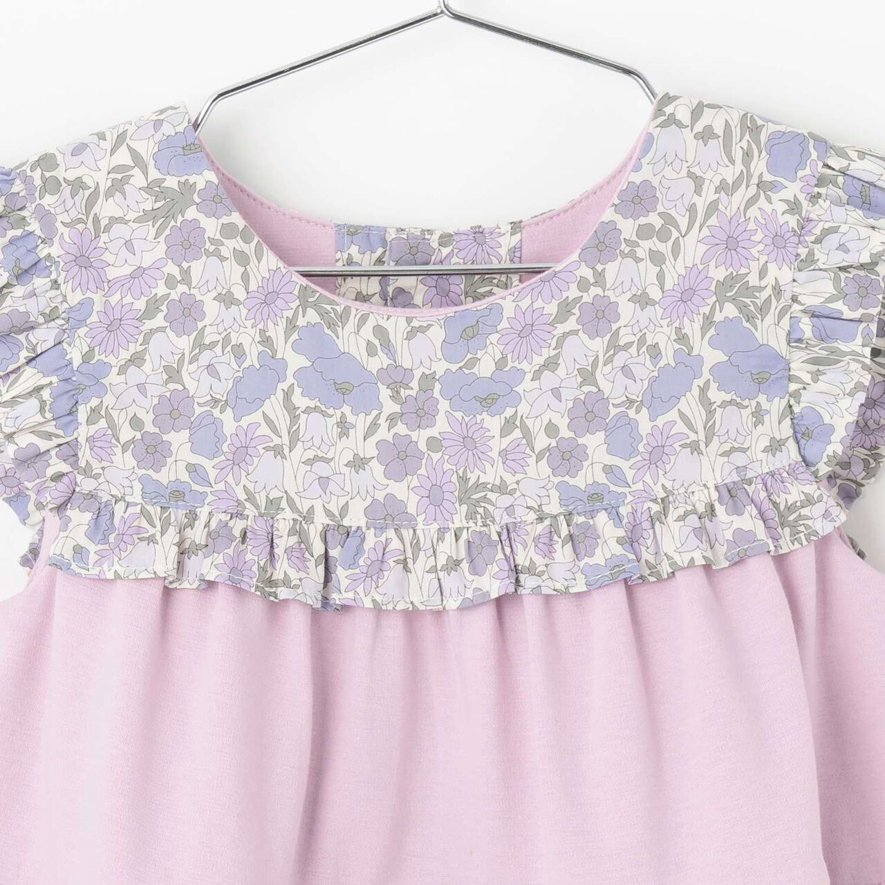 Liberty Frill Jumper Skirt,Lavender, large image number 2