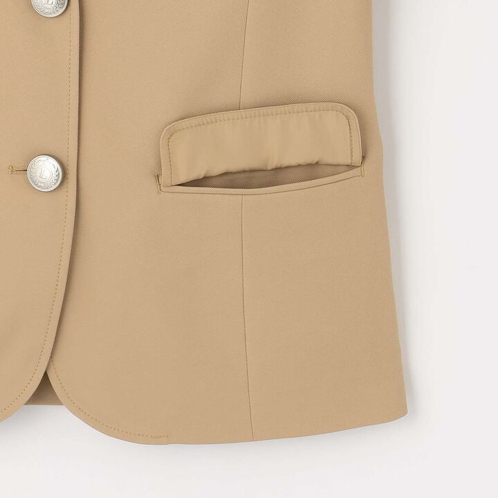 [Graduation Attire] Emblem Tailored Jacket,Beige, medium image number 12