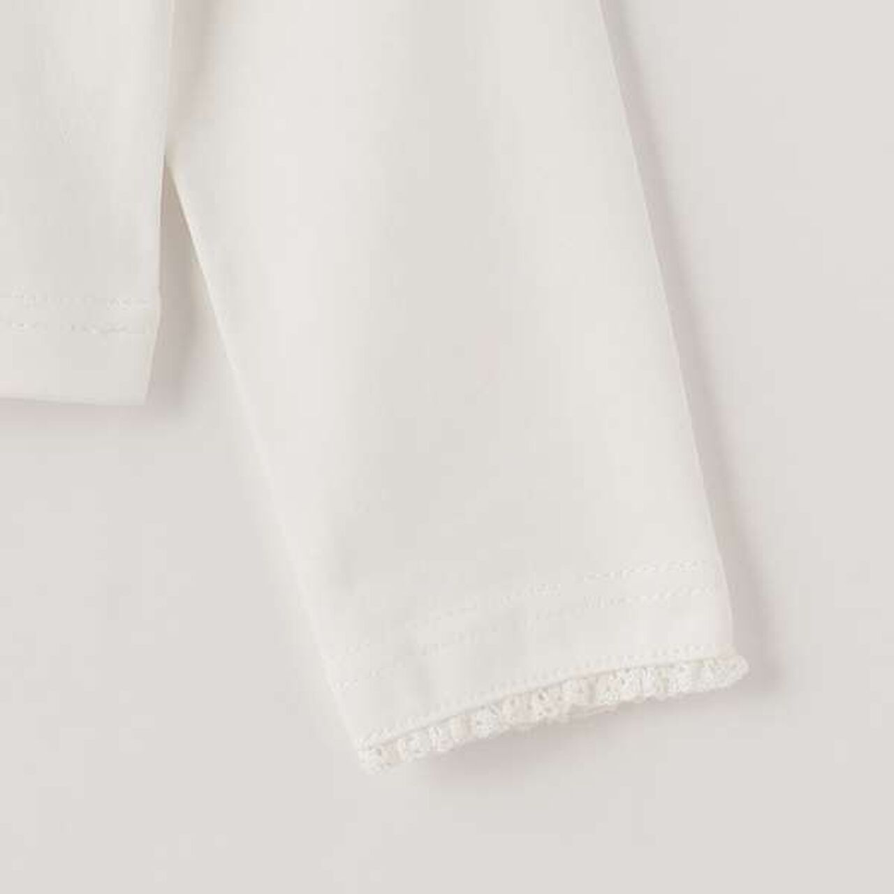 Sailor Collar Knit Vest & Long-Sleeve Tee Set,Off white, large image number 12