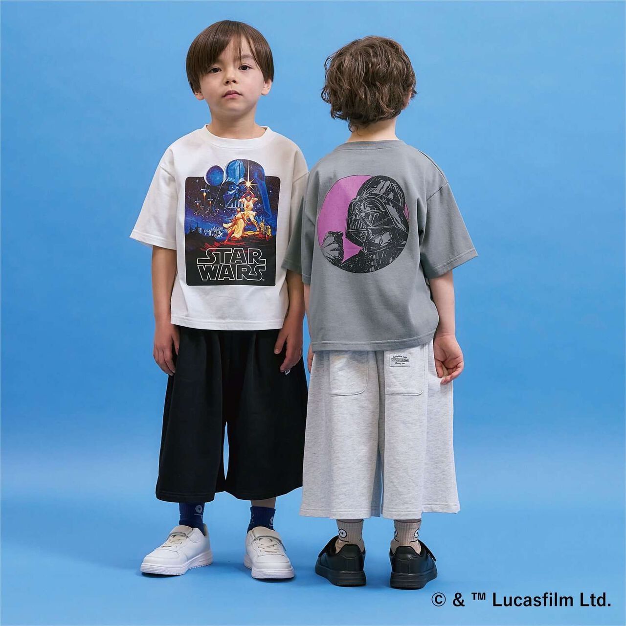 [STAR WARS] [Anti-Stain・Quick-Dry・Shape Retaining] Assorted Back Print T-Shirt [MNCM],Charcoal gray, large image number 26