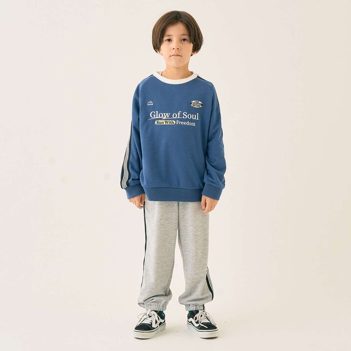 Sleeve Line Sweatshirt [Coordinatable Setup],Black, medium image number 12
