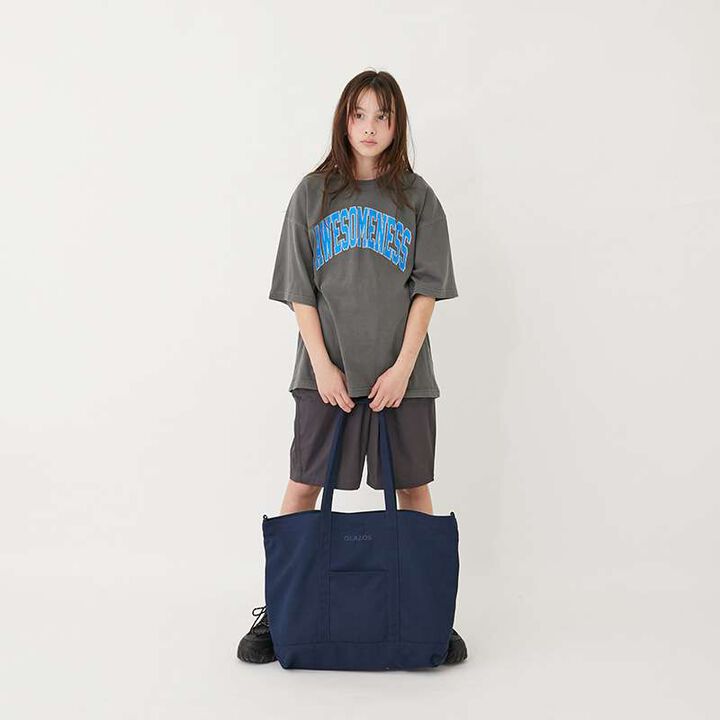 Large Canvas Tote Bag,Navy, medium image number 11