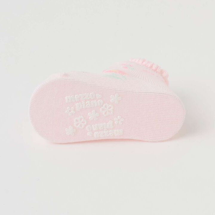 Flower Pattern Socks [Made in Japan],Light pink, medium image number 5