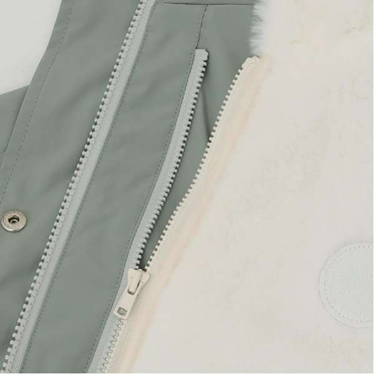 Water-Repellent Faux Fur Liner 3-Way Jacket,Light beige, large image number 4