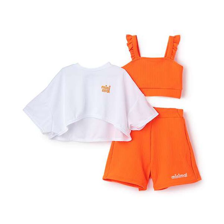 [UV Protection/SWIM] T-Shirt, Tankini, and Bottom 3-Piece Set,Black, medium image number 2