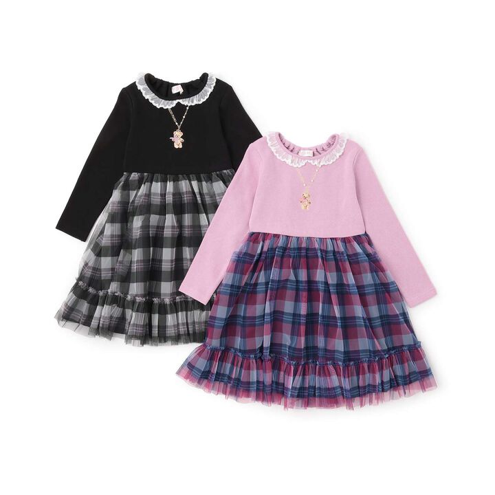 [Restock] Checkered Tulle Docking Dress,Pink, medium image number 10