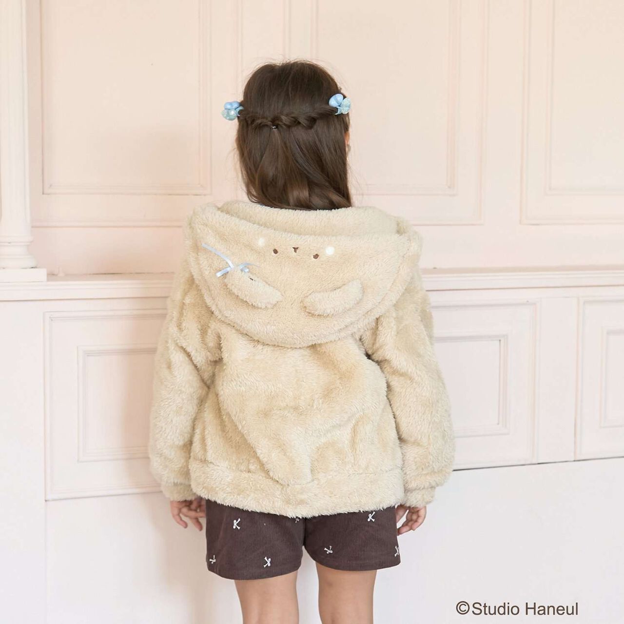 [Studio Hanul] Pam & Tarte Fluffy Zip Parka,Beige, large image number 17