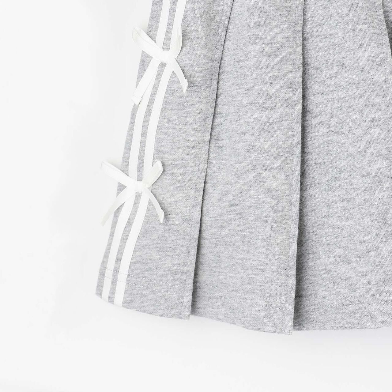 [Restock] Ribbon Line Skirt with Shorts,Gray, large image number 5