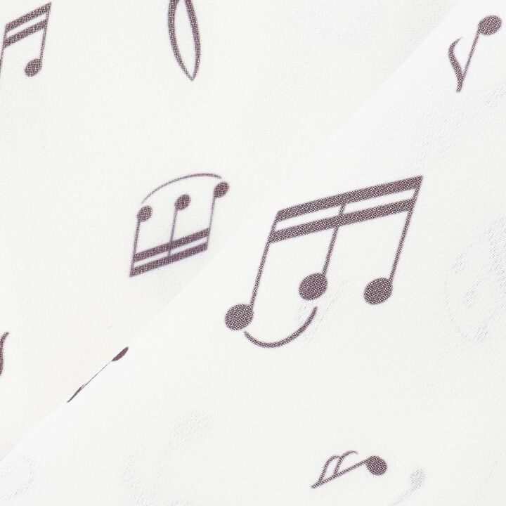 Musical Note Frill Blouse♪,Off white, medium image number 7