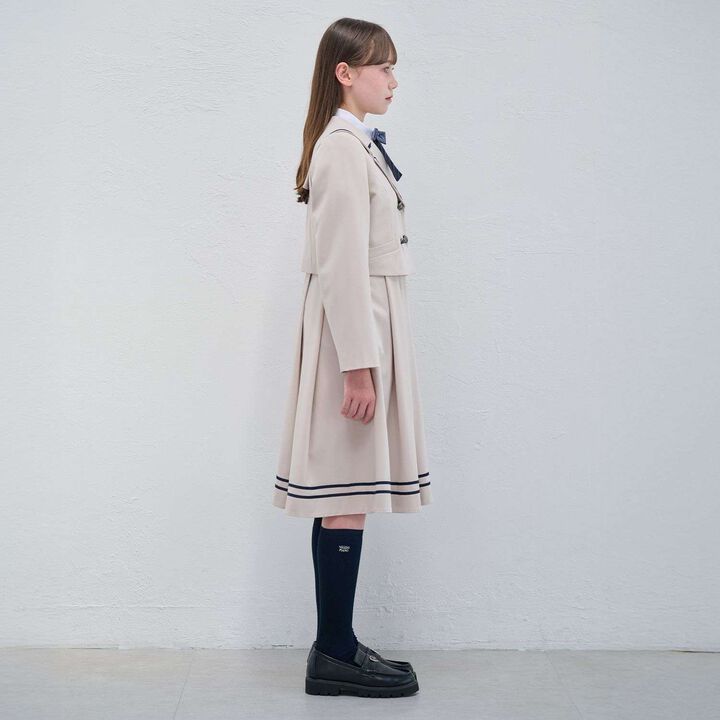 Sailor Short Jacket & Jumper Skirt Set,Beige, medium image number 18