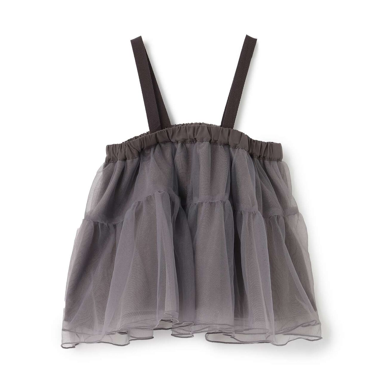2WAY Tiered Skirt Convertible into Tunic,Charcoal gray, large image number 10