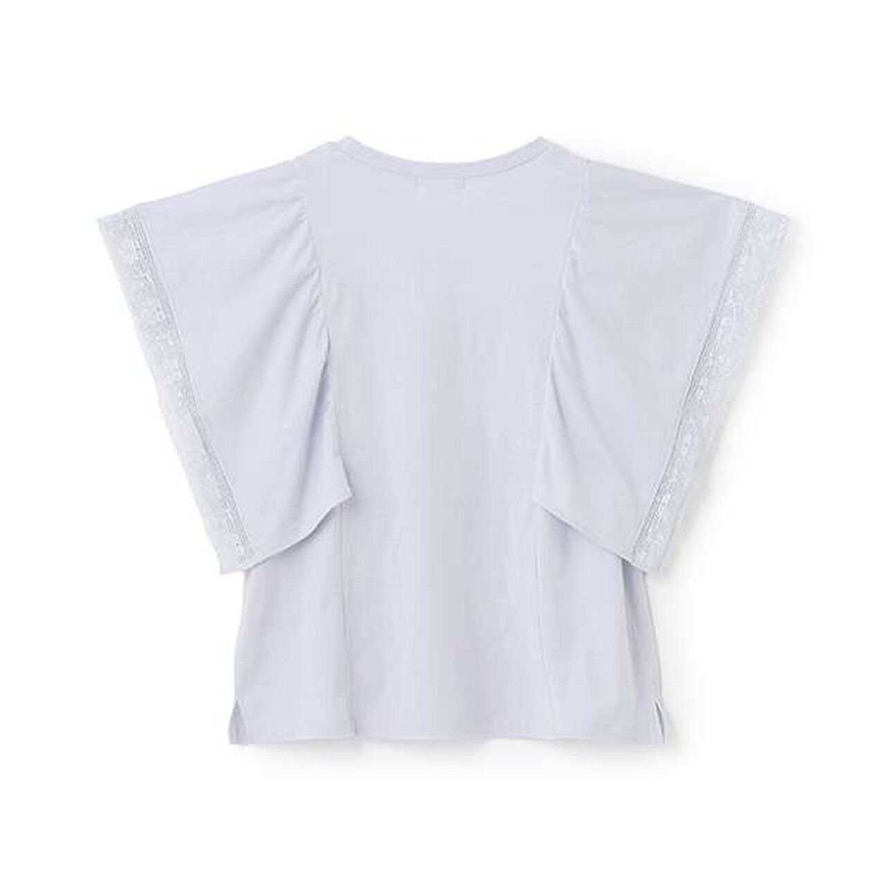 [Cool Touch/Link] Lace T-Shirt,Pearl white, large image number 1