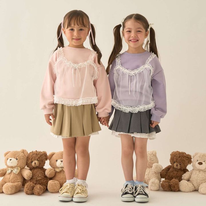 [Lycee Mine Ballet Series] Pleated Skirt (Inner Shorts Included),Charcoal gray, medium image number 38