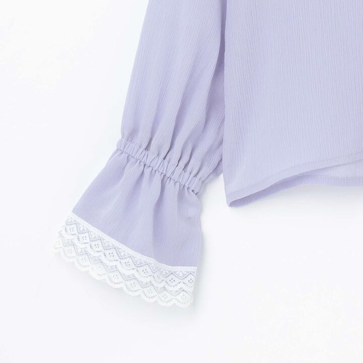 [Graduation Attire] Double Sailor Collar Blouse,Sax blue, medium image number 12