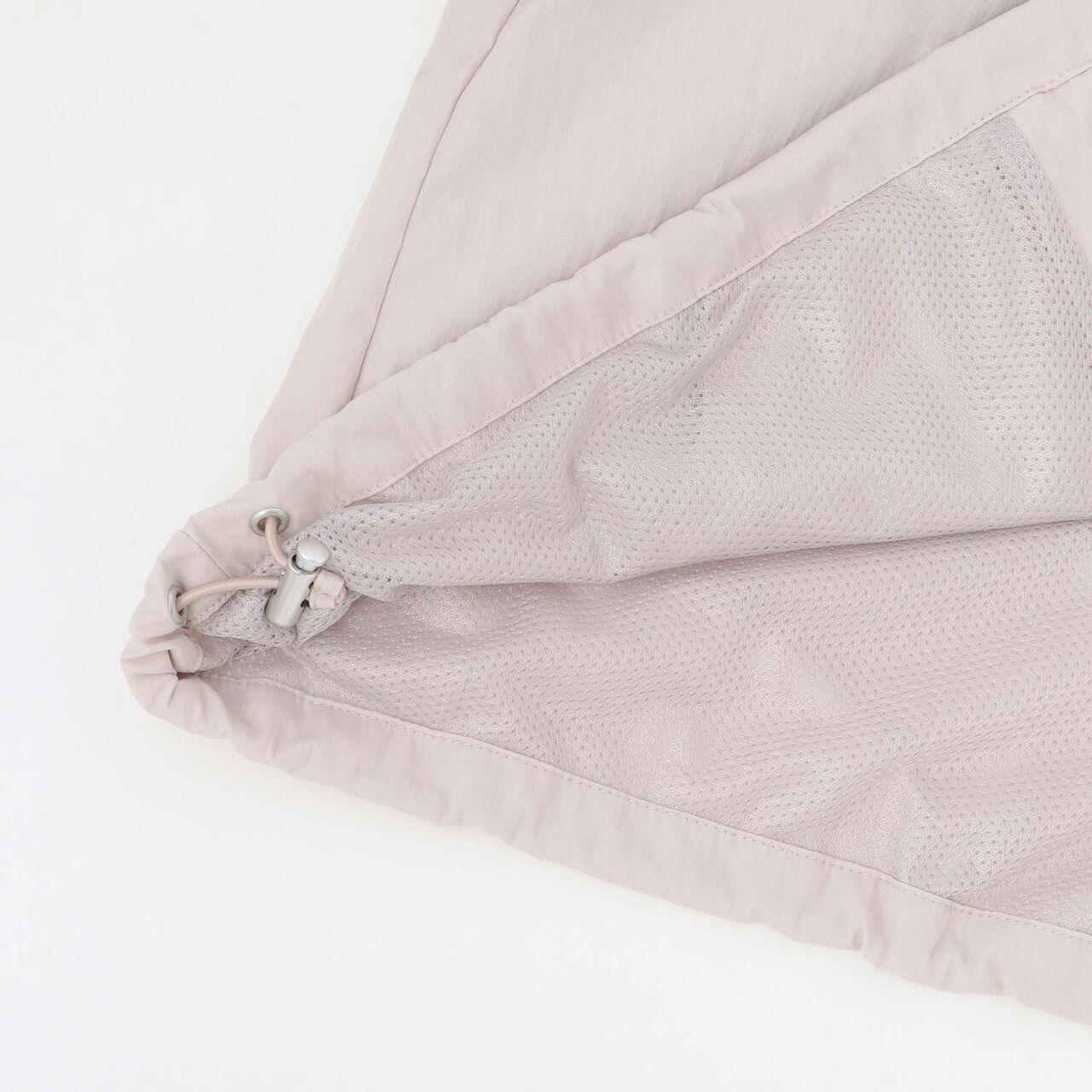 Stand Collar Frill Bomber Jacket,Light beige, large image number 5