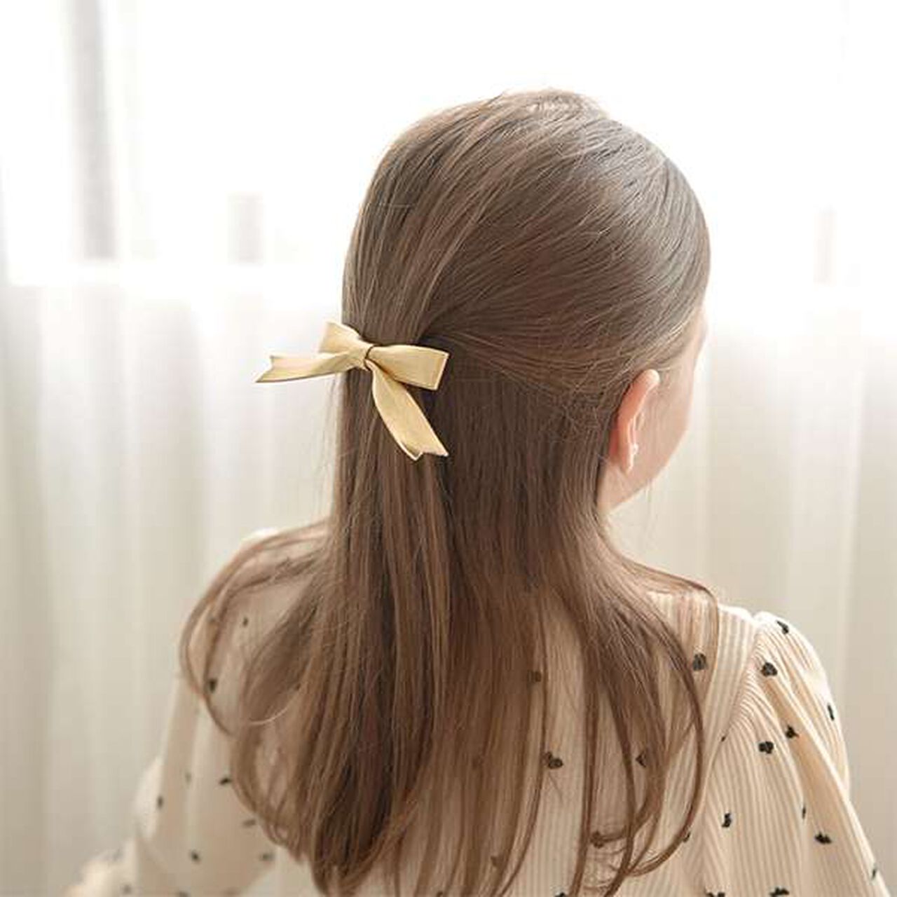 Big Bow Hair Clip,Silver, large image number 5