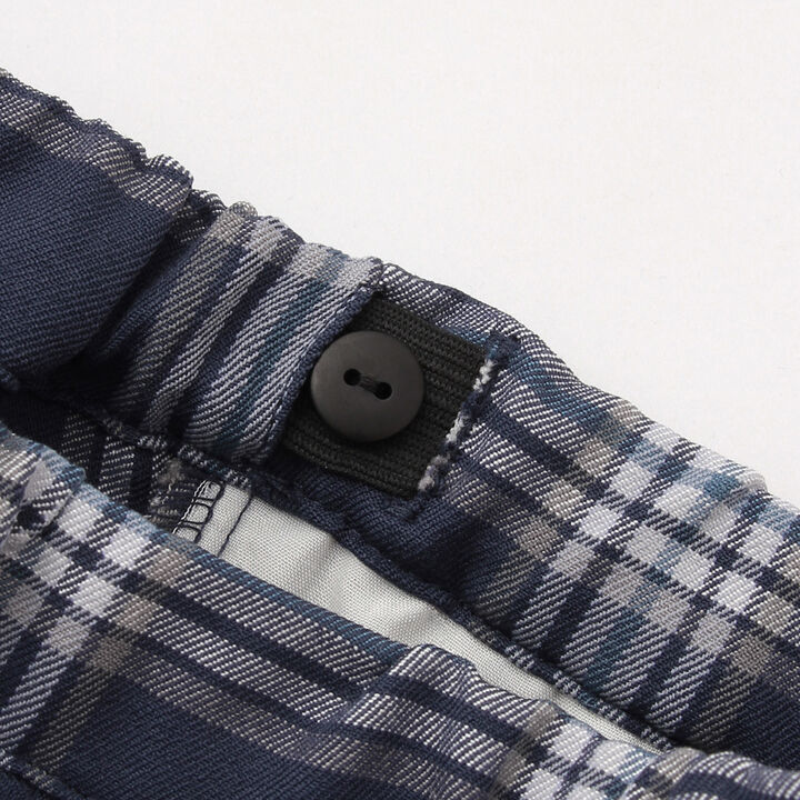 Relaxed Stretch Checkered Pants,Beige, medium image number 5