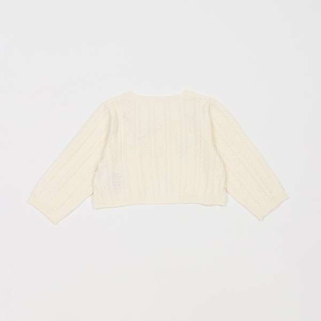 Ribbon Embroidery Knit Bolero,Off white, large image number 1