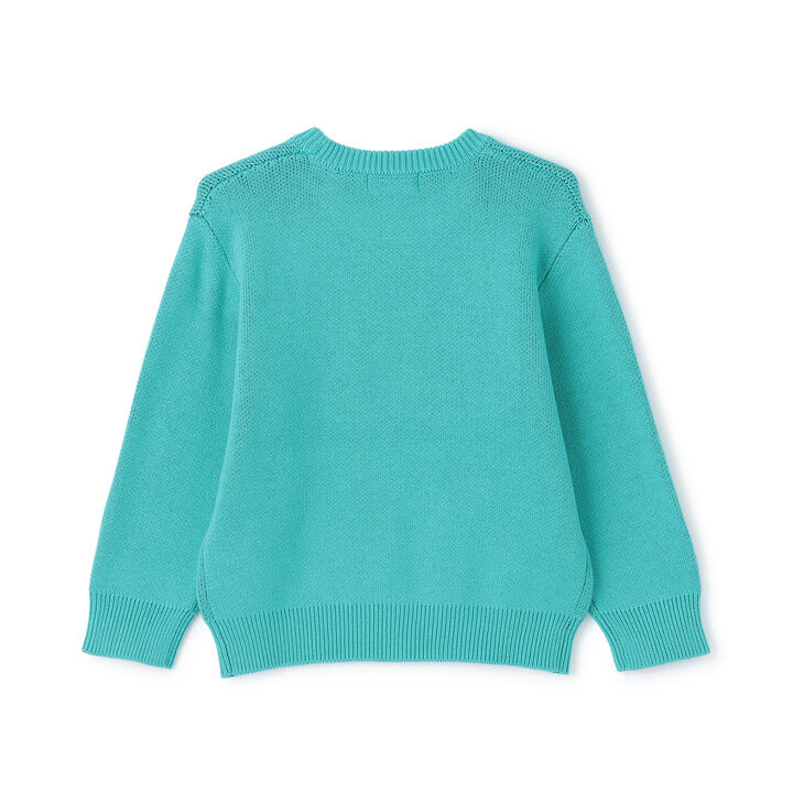 [Machine Washable] Logo Knitwear,Off white, medium image number 1