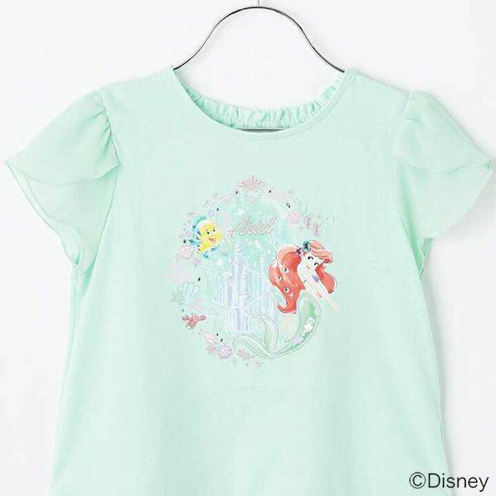 [Disney Ariel] Scalloped Hem T-Shirt,Mint, medium image number 2