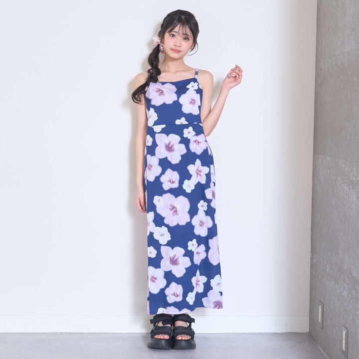 Floral Pattern Two-Piece Yukata,Pearl white, medium image number 6